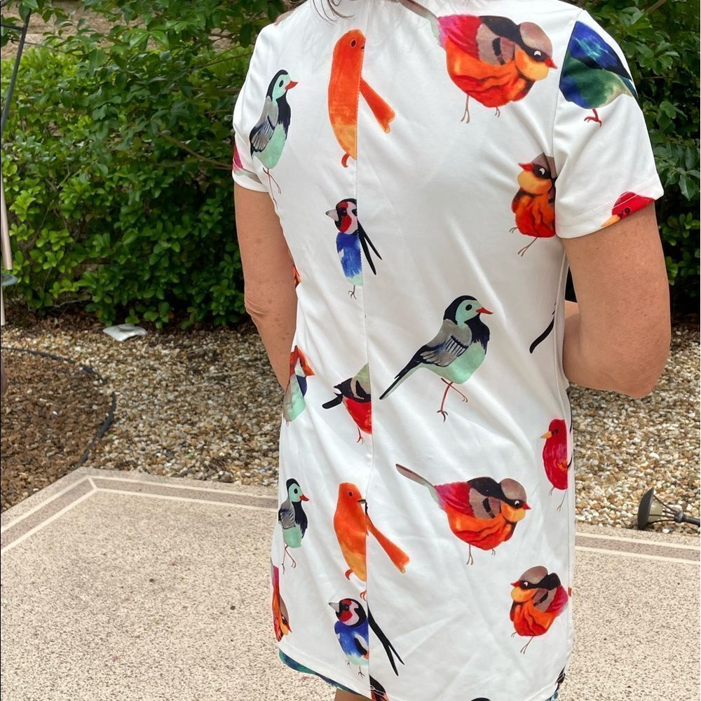 MINI WHITE BIRD DRESS - Picture 2 of 5